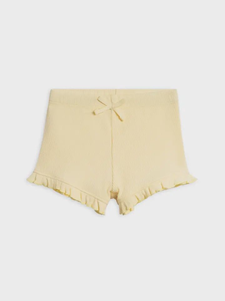 Lydia Ribbed Ruffle Shorts | Butter