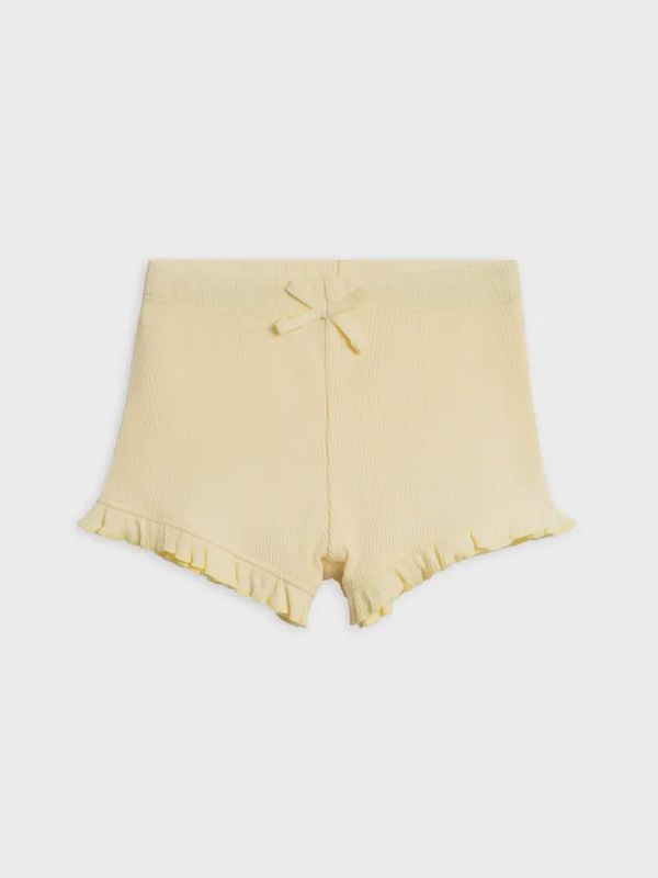 Lydia Ribbed Ruffle Shorts | Butter