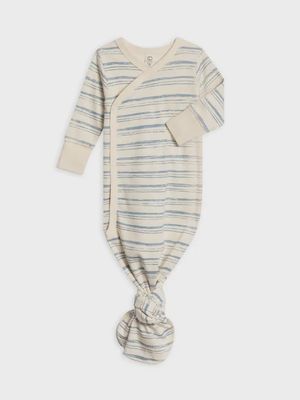 Indy Kimono Gown | Wave Stripe + Rain