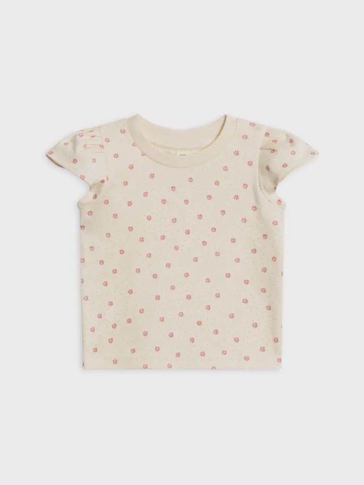 Pearl Petal Sleeve Tee | Carla Floral / Punch