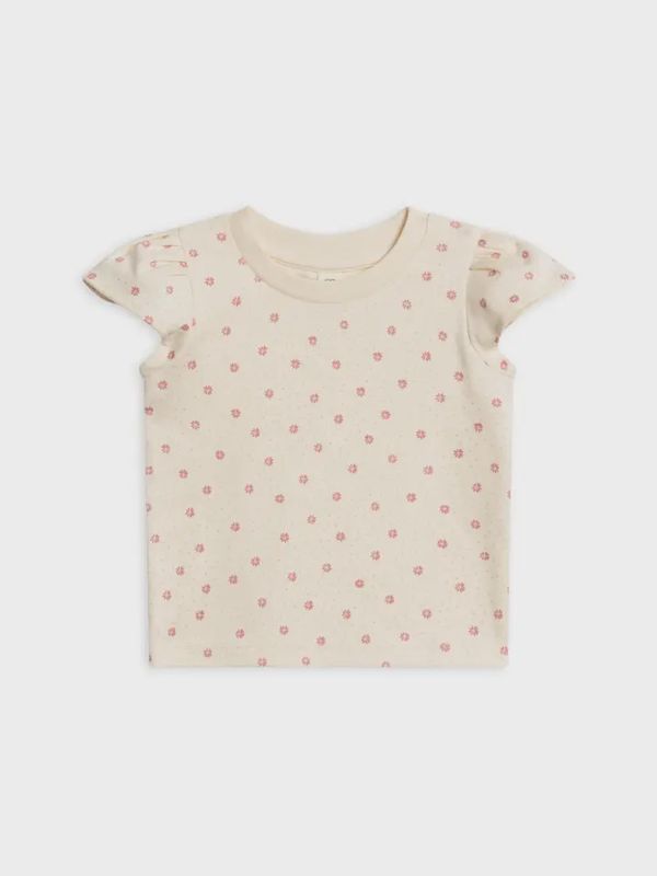 Pearl Petal Sleeve Tee | Carla Floral / Punch