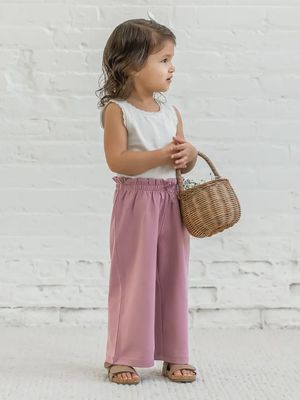 Mari Ruffle Waist Pant | Punch