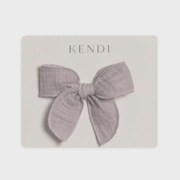 Muslin Bow Clip | Lilla