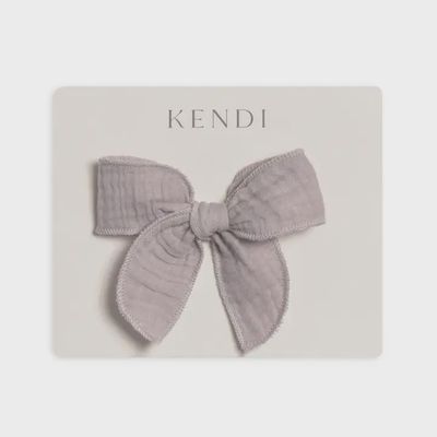 Muslin Bow Clip | Lilla