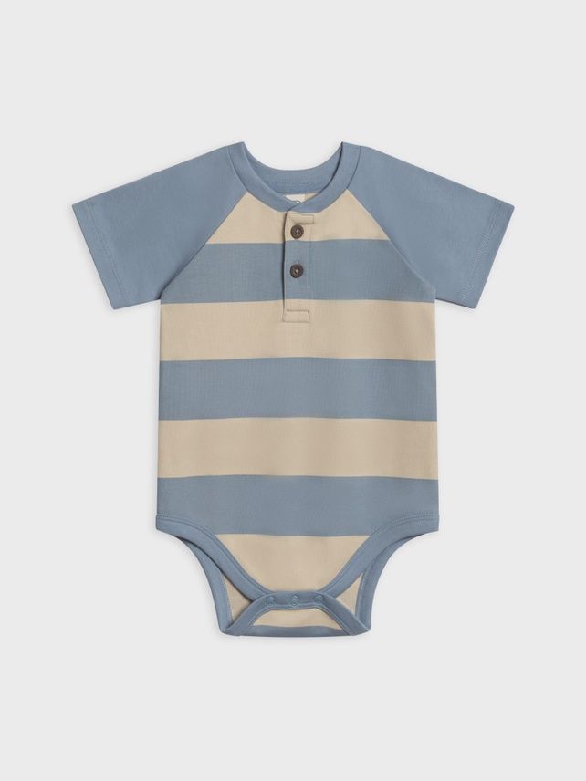 Sosa Raglan Bodysuit | Marco Stripe / Rain + Oat