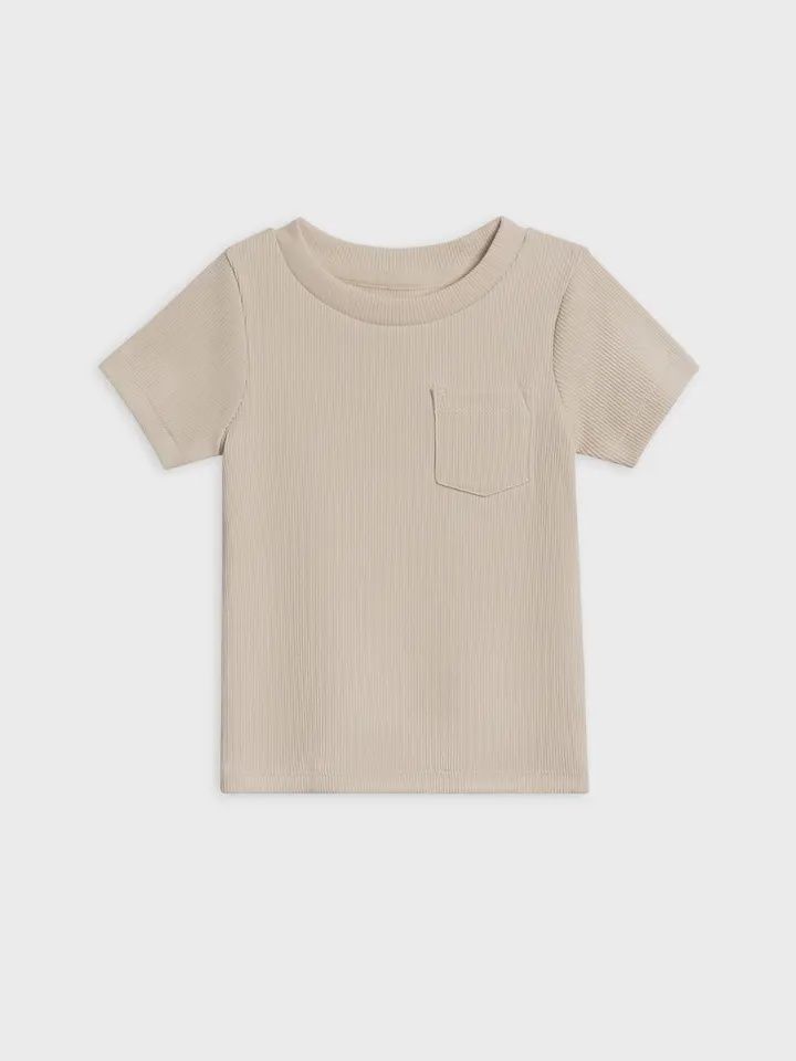 Lou Ribbed Pocket Tee