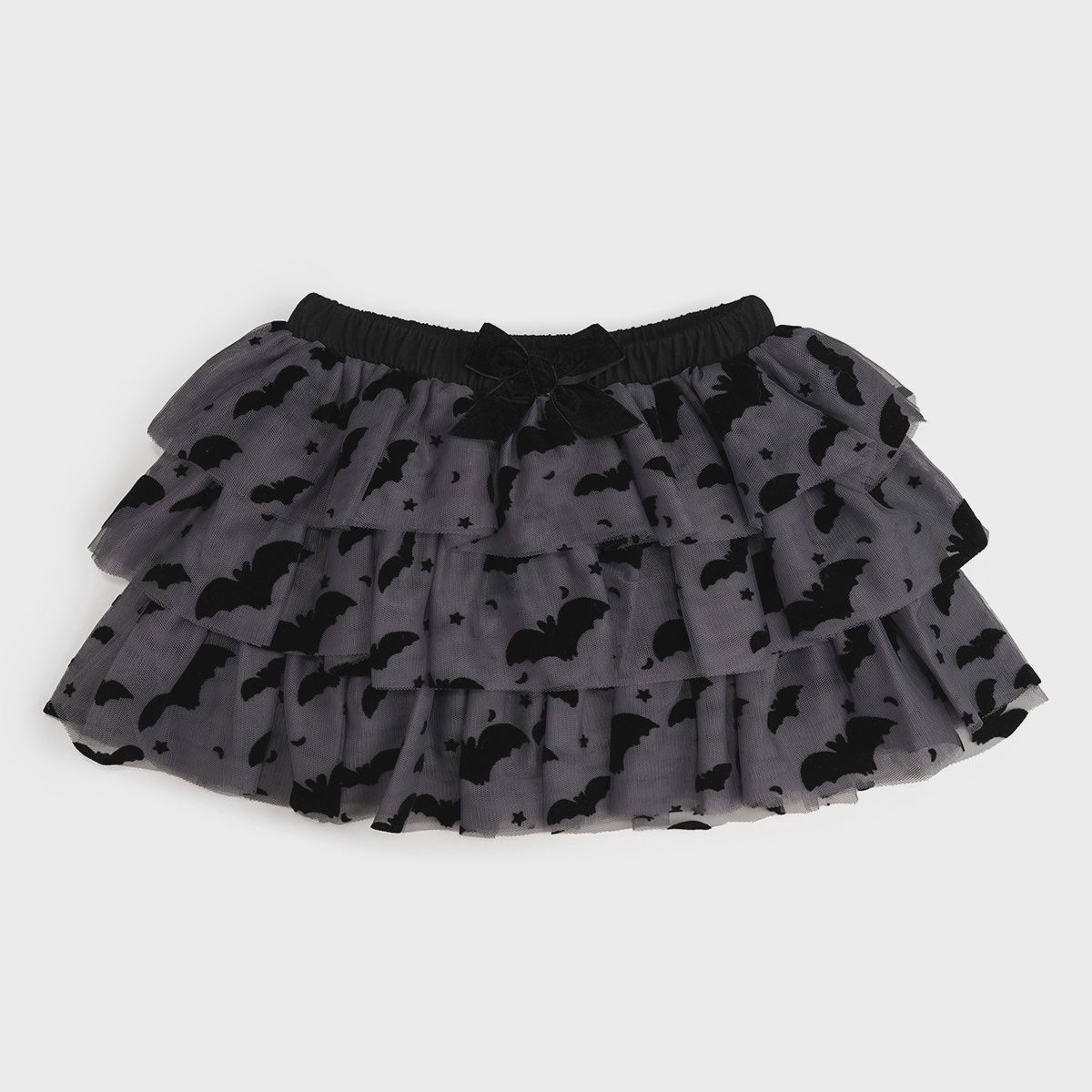 Flocked Bats Halloween Tutu