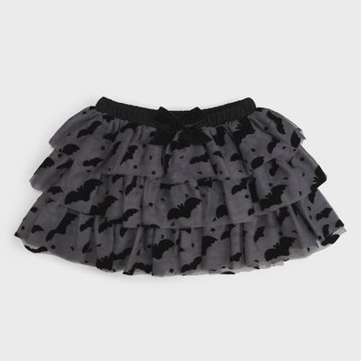 Flocked Bats Halloween Tutu