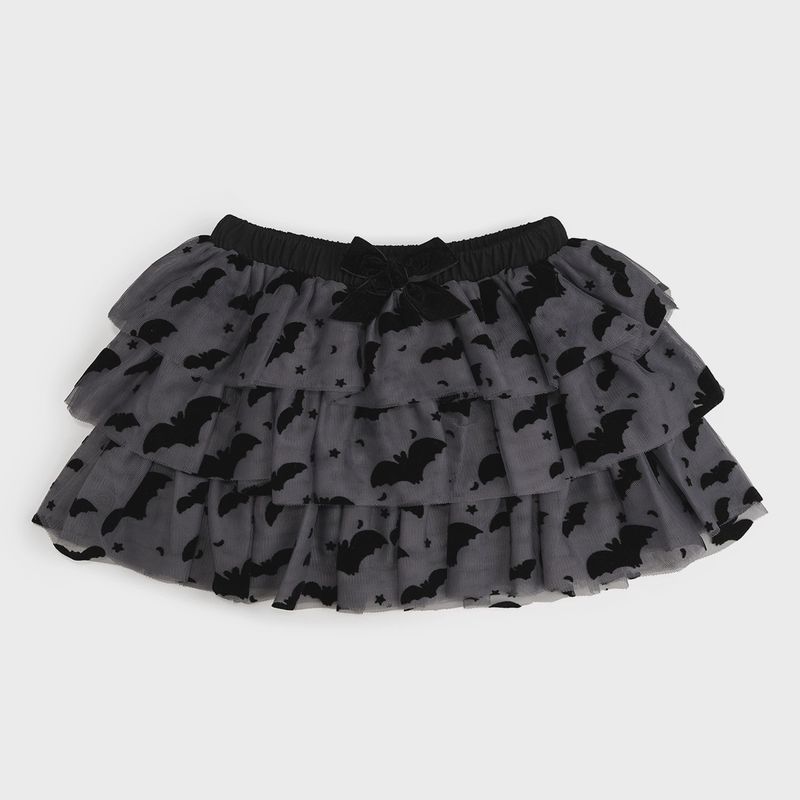 Flocked Bats Halloween Tutu
