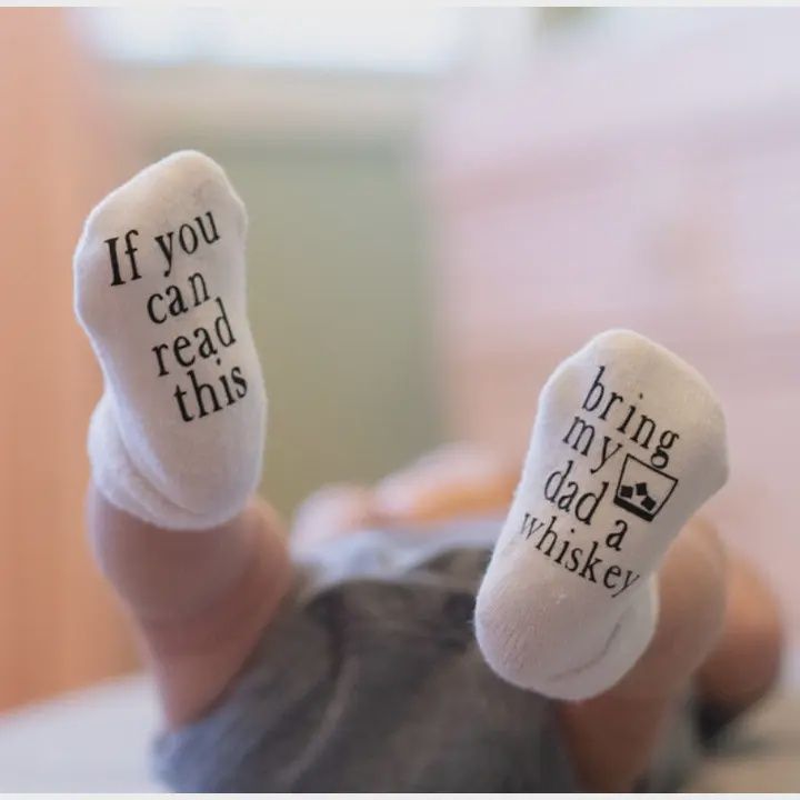 Bring Dad a Whiskey | Baby Socks