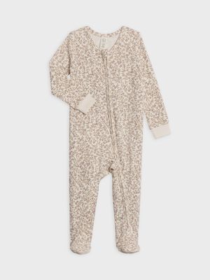 Peyton Zipper Sleeper | Aurora Floral/ Purple + Mauve