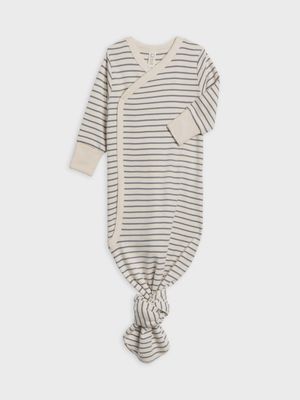 Indy Kimono Gown | Summit Stripe/ Denim