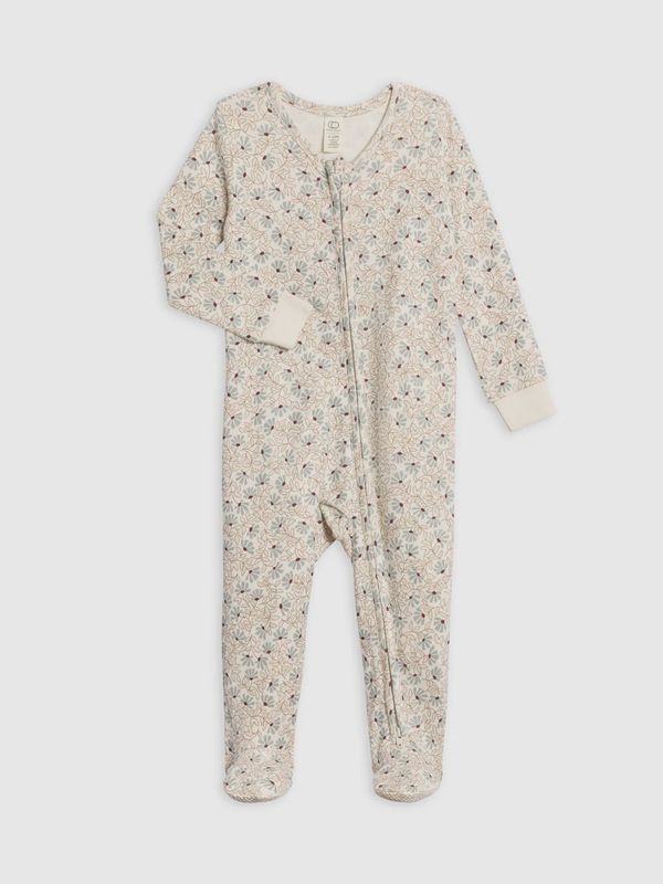 Peyton Zipper Sleeper | Pamela Floral/ Mist + Navy