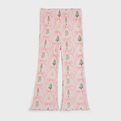 Nutcracker Trellis Christmas Flare Legging