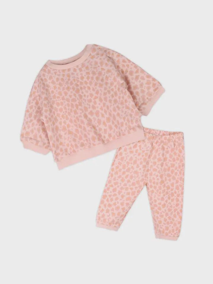 Leopard Sweatshirt &amp; Jogger SET