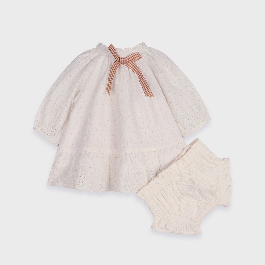 Solene Schiffli Lace Dress &amp; Bloomer