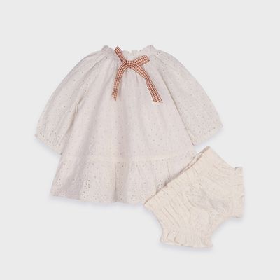 Solene Schiffli Lace Dress &amp; Bloomer