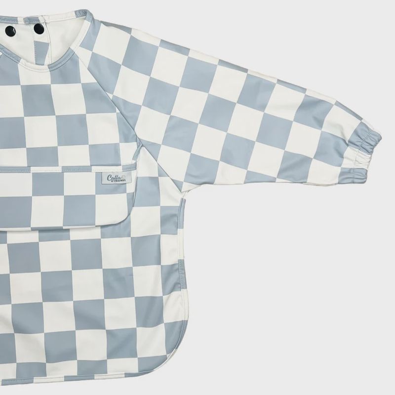 Long Sleeve Smock Bib | Checkered (2 colors)