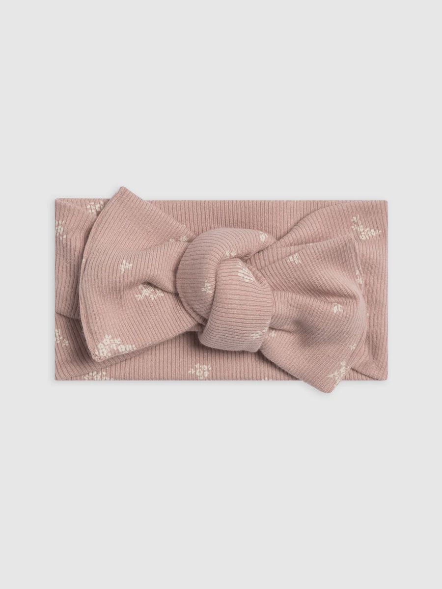 Ribbed Bow Wrap | Mauve Amaya Floral