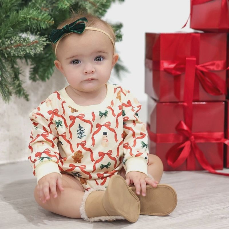 Christmas Cutie Long Sleeve Romper
