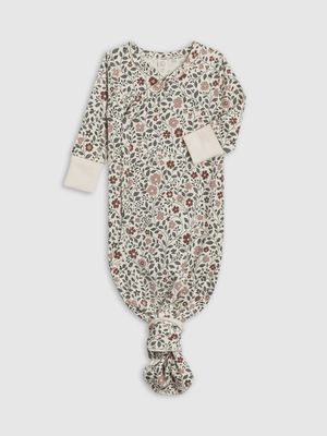 Indy Kimono Gown | Daphne Floral/ Cranberry + Agave