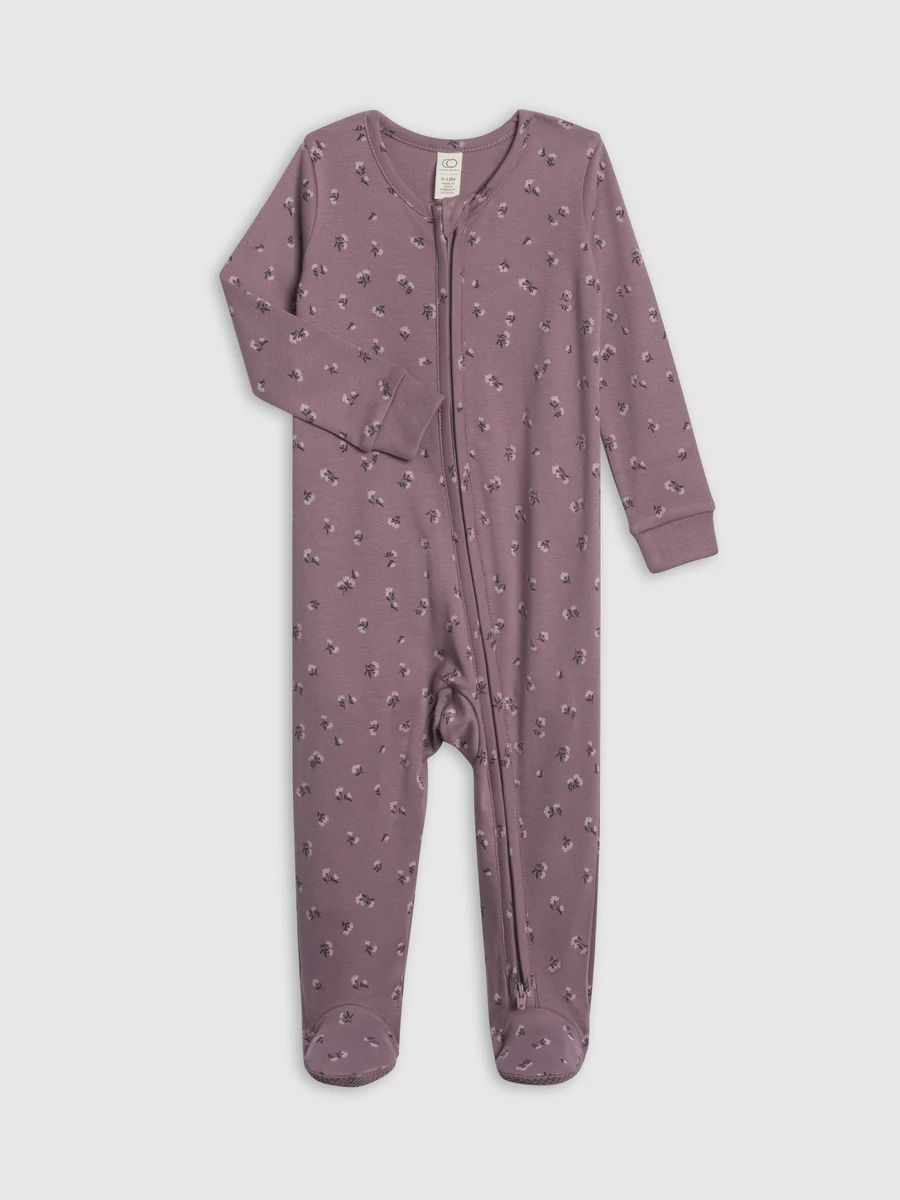 Peyton Zipper Sleeper | Maxine Floral/ Grape + Purple