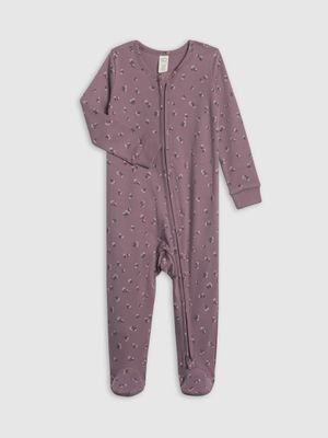 Peyton Zipper Sleeper | Maxine Floral/ Grape + Purple