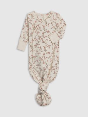 Indy Kimono Gown | Agnes Floral/ Raspberry+Mauve