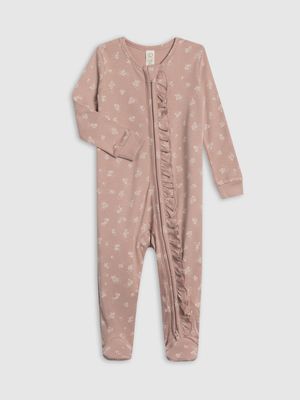 Neve Ruffle Zipper Sleeper | Ophelia Floral