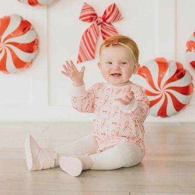 Candy Cane Lane Bubble Romper