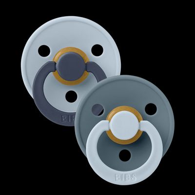 BIBS® 2pk Studio Colour | Baby Blue Petrol Fusion