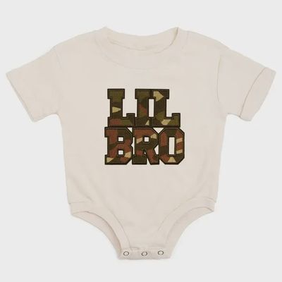 Lil Bro Camo Patch Romper