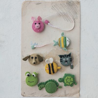 Handmade + Embroidered Animal Shaped Tape Measure