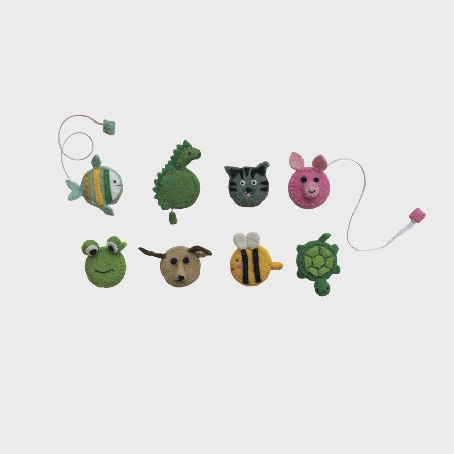 Handmade + Embroidered Animal Shaped Tape Measure