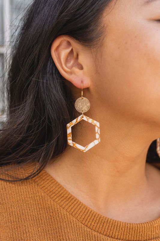 Lennox Earrings | Pumpkin Spice Earrings