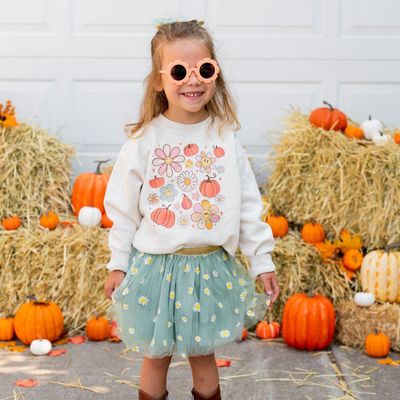 Pumpkin Daisy Sweatshirt