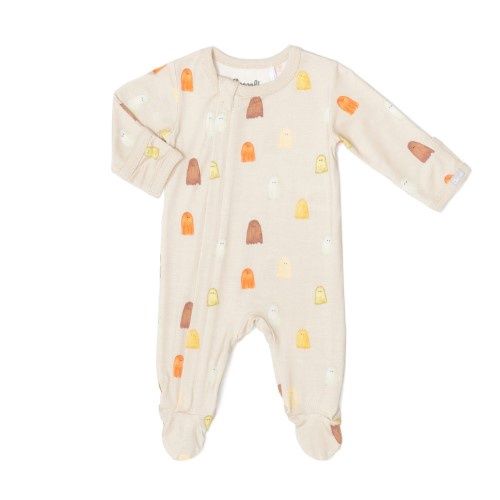 Ghosts Zipper Footie