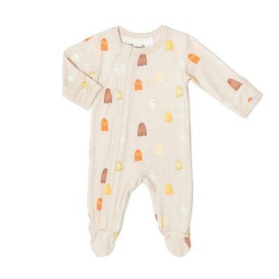 Ghosts Zipper Footie