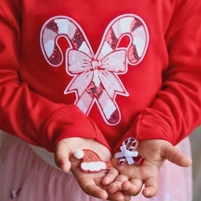 Candy Cane Patch Sweatshirt