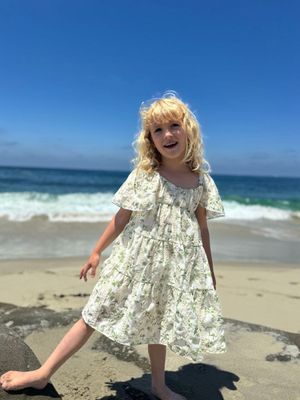 Sierra  Dress | Green Print