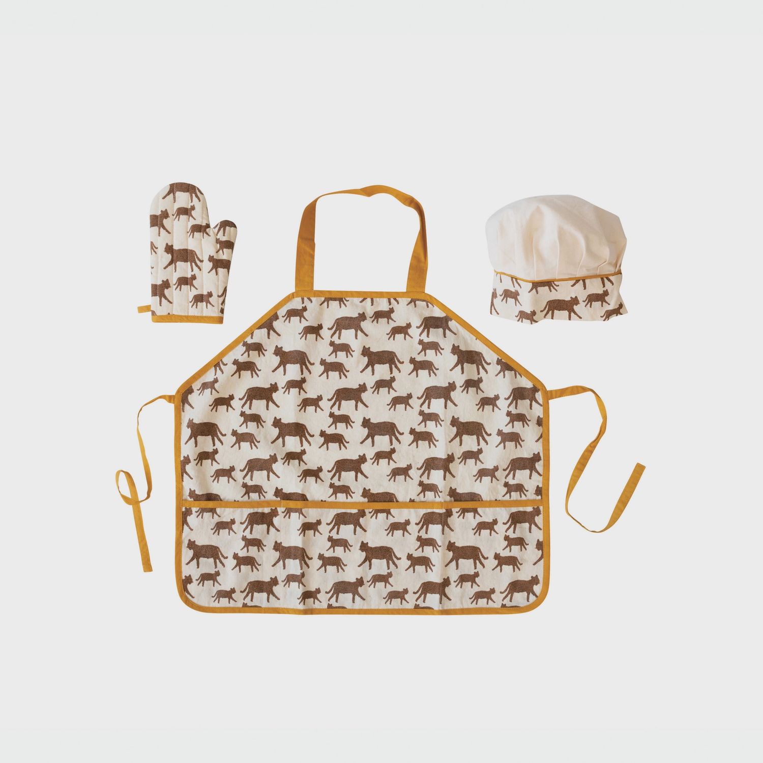 Child Apron w/ Chef Hat + Mitt SET | Jaguars