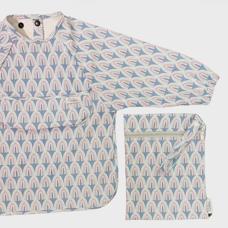 Long Sleeve Smock Bib | Rainbow (2 colors)