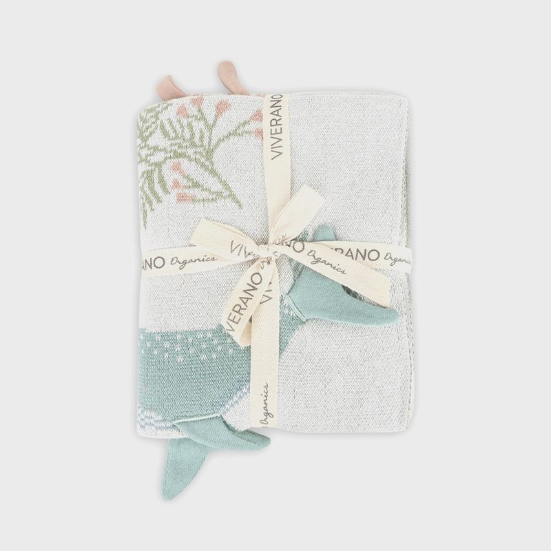 Ocean Jellyfish 3D | Organic Jacquard Knit Baby Blanket
