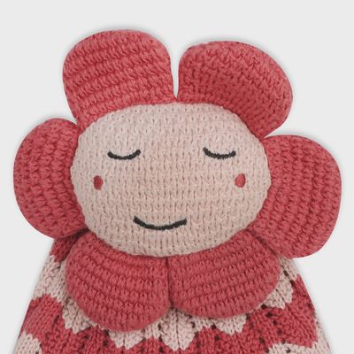 Happy Flower | Organic Baby Lovey Security Blanket