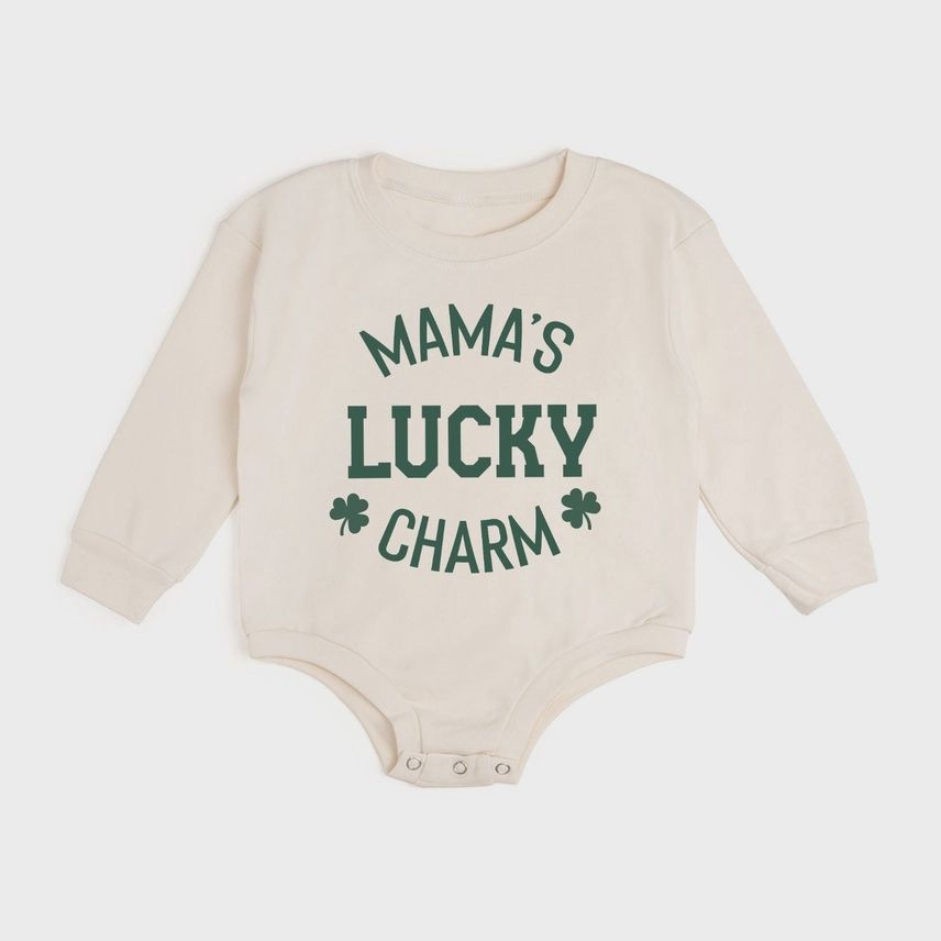 Mama's Lucky Charm St. Patrick's Day Romper