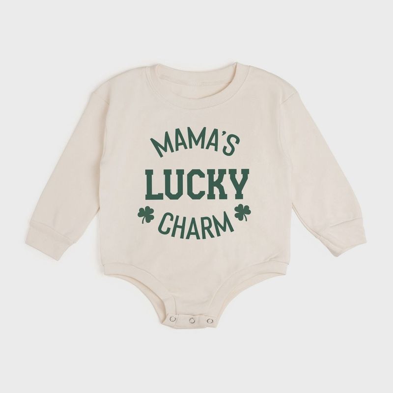 Mama's Lucky Charm St. Patrick's Day Romper
