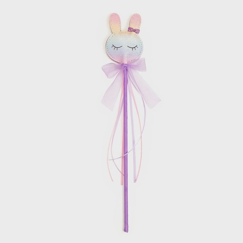 Pastel Rainbow Easter Bunny Wand