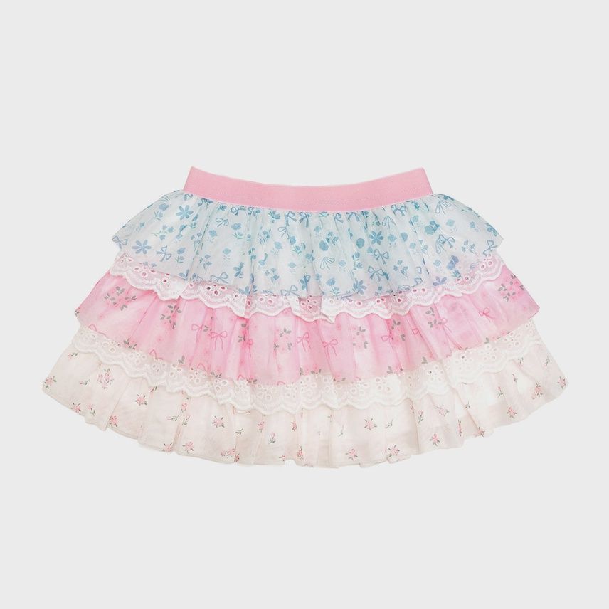 Floral &amp; Lace Tiered Tutu
