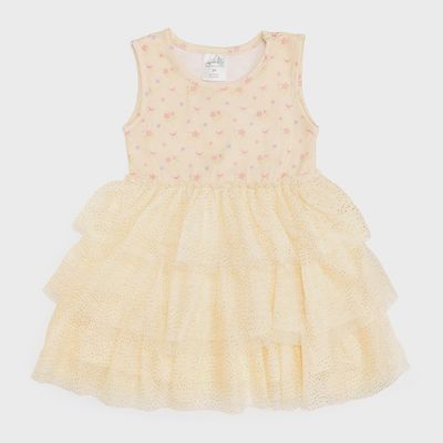 Lemon Floral Tank Tutu Dress