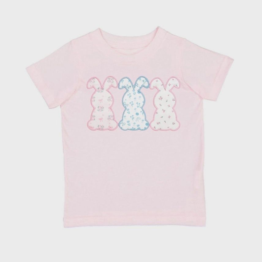 Floral Bunny Patch Easter Short Sleeve Shirt | Ballet